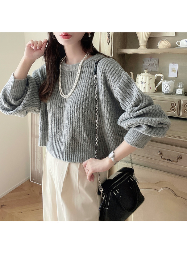 ショート丈ニットトップス[k9290d] | レディースファッション通販の