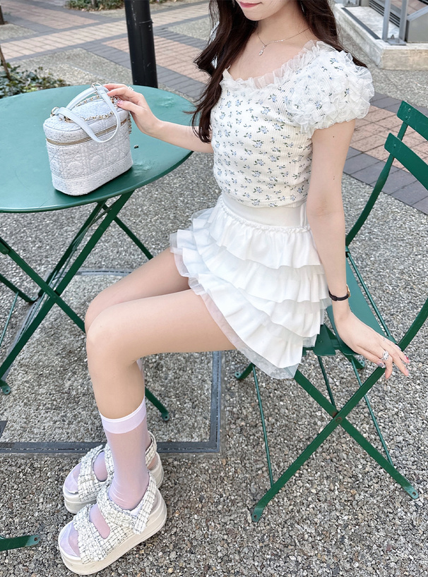 ティアードフリルスカパン[pm625] | レディースファッション通販の