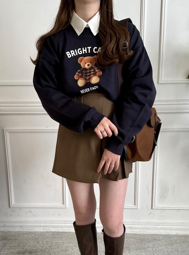 テディベアプリントスウェットトップス[pm365] | レディース