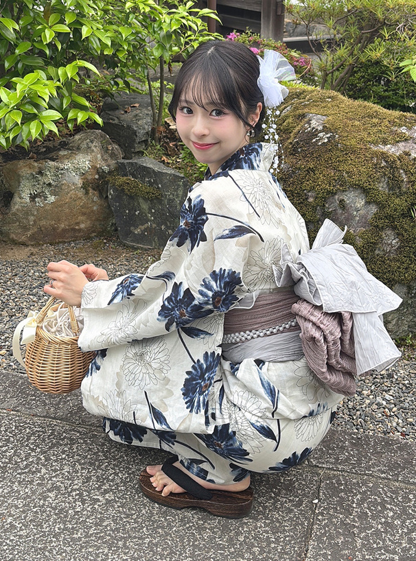 ガーベラ浴衣セット[tu1495] | レディースファッション通販のグレイル