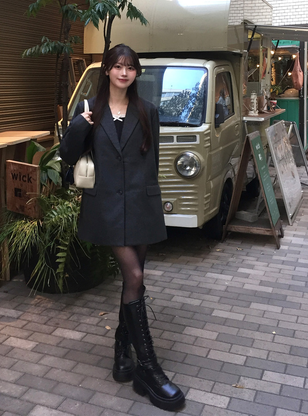 フェイクウールビッグジャケット[ze835] | レディースファッション通販