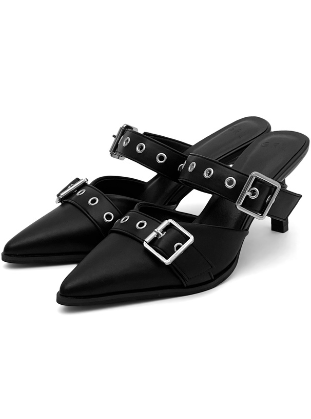 ポインテッドトゥベルトストラップミュール[zr1274] | レディース