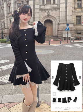 オフショルダー ミニワンピース | レディースファッション通販の