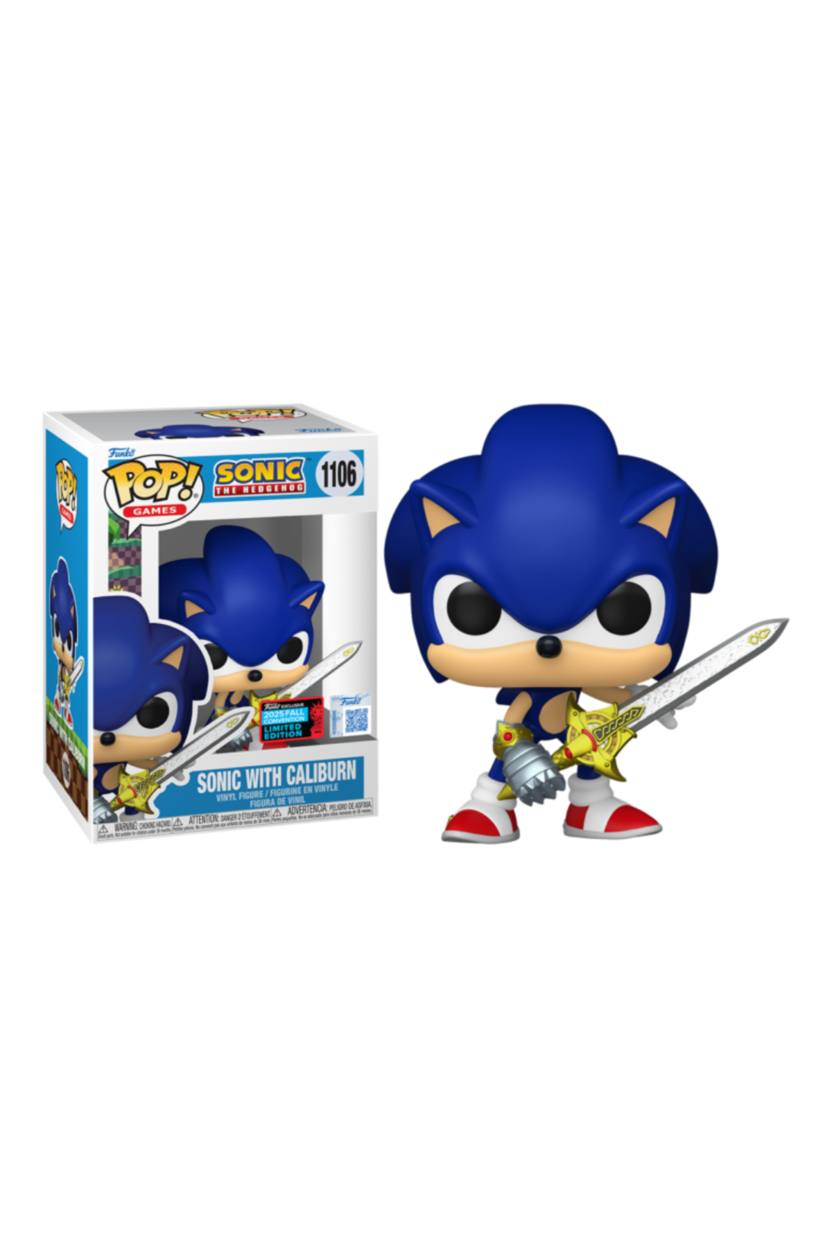 Funko Sonic the Hedgehog - Sonic with Caliburn Pop! Vinyl Figure