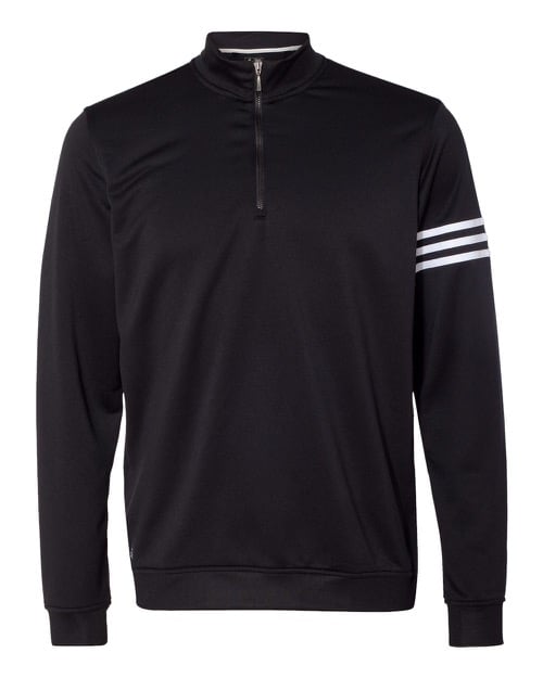 Custom Adidas - Golf ClimaLite 3-Stripes French Terry Quarter-Zip