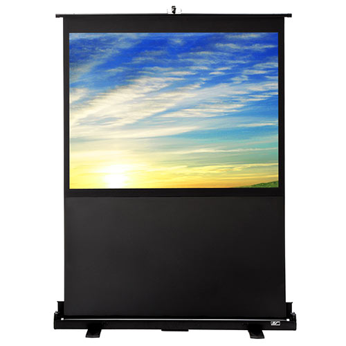 プロジェクタースクリーン （60インチ・自立式・床置き・大型・ロール