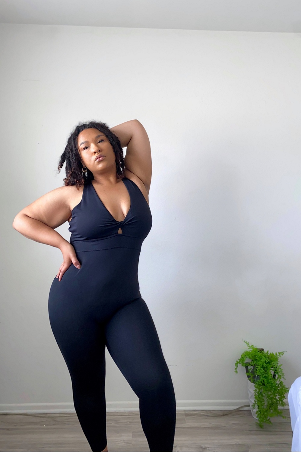 Oasis Twist Front 7/8 Jumpsuit - Fabletics