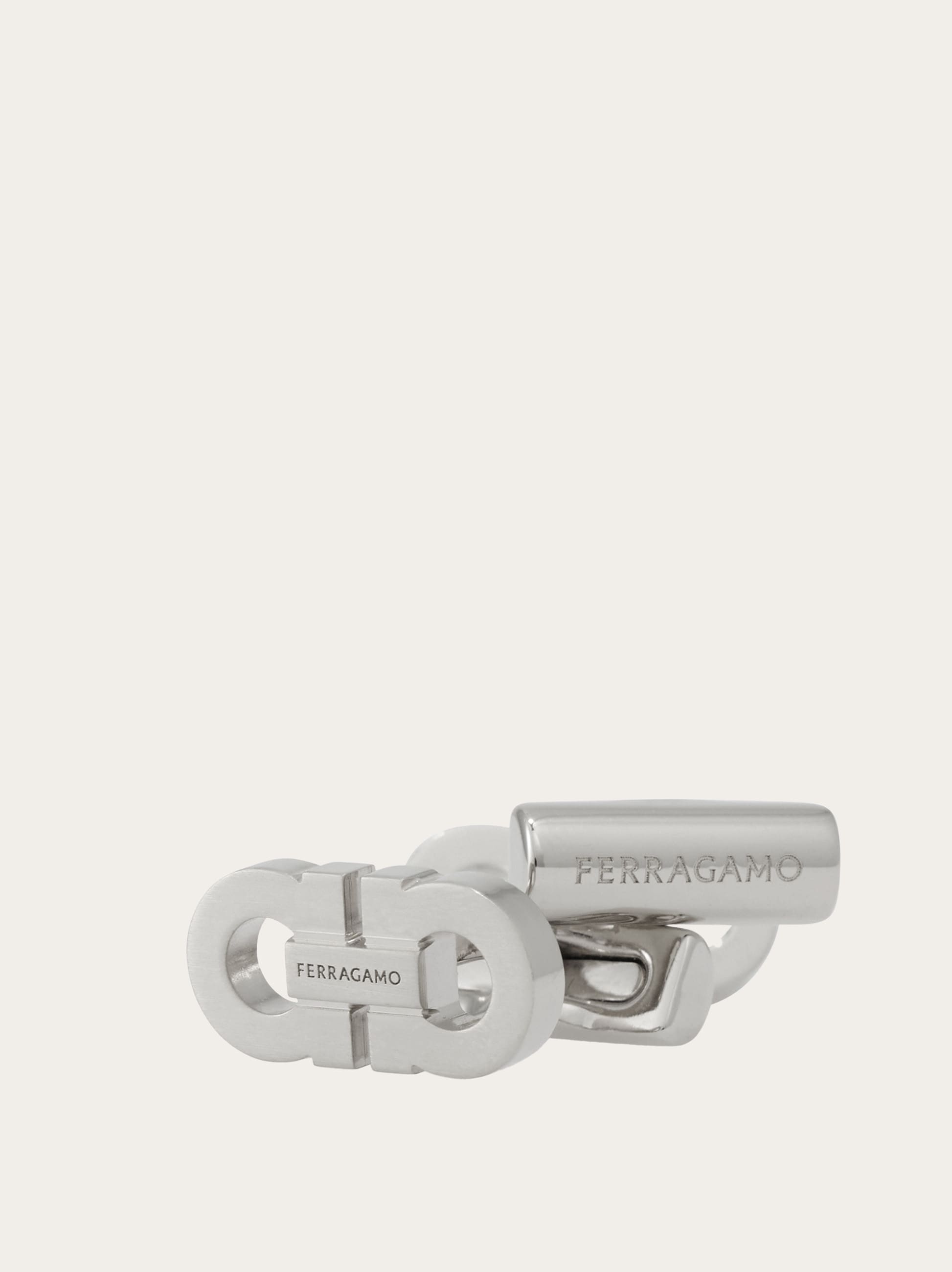 Double Gancini cufflinks - Men | Ferragamo