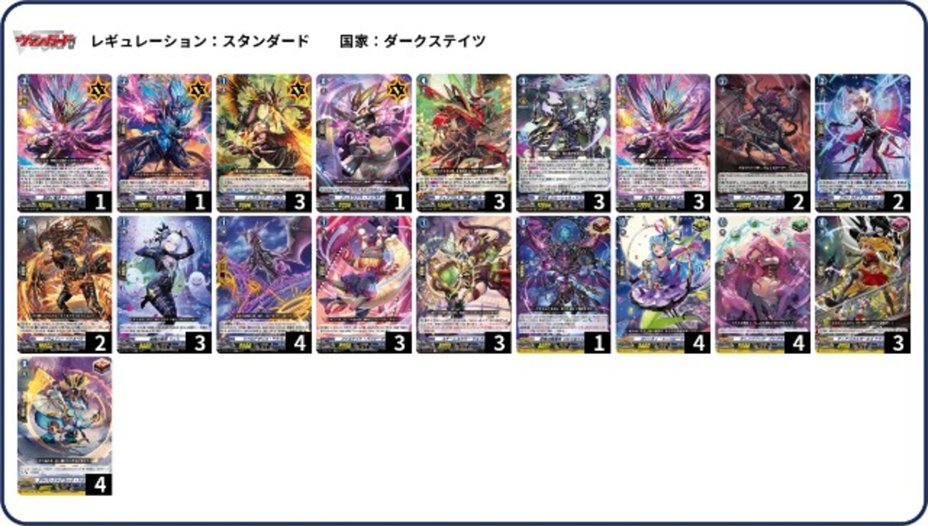 VGデッキ紹介2023「ダークステイツ (サンプル)」 - 芥茶の研究ノート