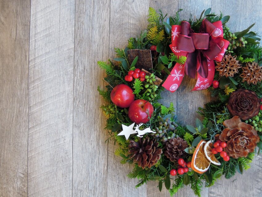 送料無料』*1 Fresh Xmas Wreath 2018 フレッシュ クリスマス リース