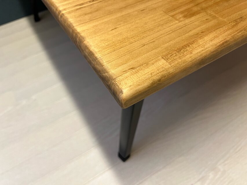 送料無料】 ローテーブル 正方形 90cm パイン エボニー 折りたたみ脚