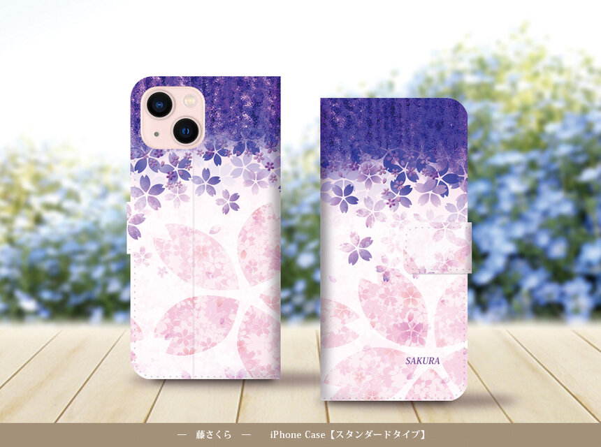iPhoneスタンダード手帳型スマホケース （カメラ穴あり/はめ込みタイプ