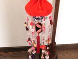 愛情と願いを込めた七宝まりの吊るし飾り＊ひな祭り＊ちりめん細工