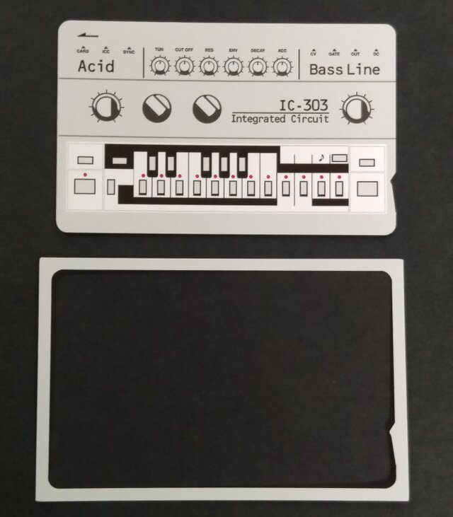 ICカードステッカー】IC-303 Acid ICカードステッカーBass line