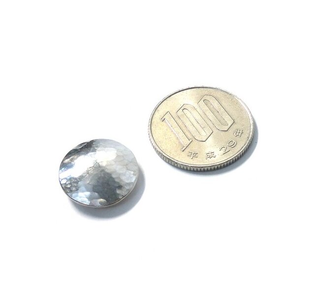コンチョ レザークラフト金具 silver925 槌目模様 15mm | iichi 日々の