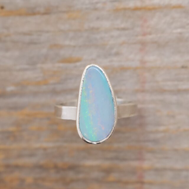 Australian Boulder Opal Ring ボルダーオパールのリング silver925