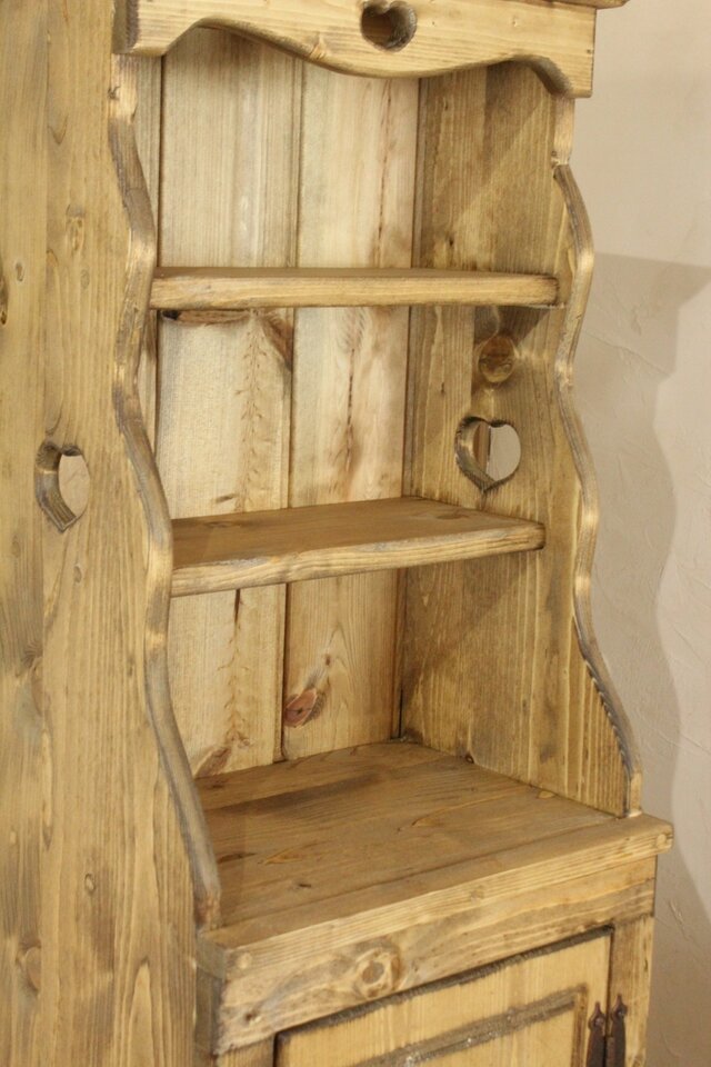 ハートのスリムキャビネット カントリー家具 | iichi 日々の暮らしを