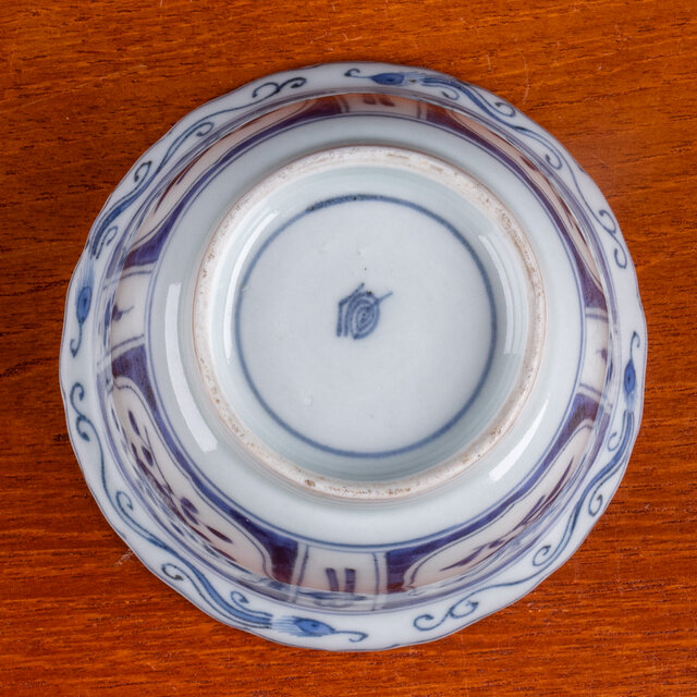 古伊万里 染付 芙蓉手花鳥文 向付 江戸後期 E1188C | iichi 日々の