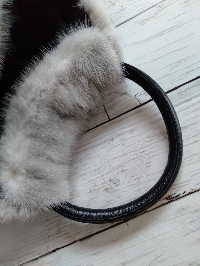 new antique ¶ ☆受注生産☆サファイアミンクファーリボン付きグラニー