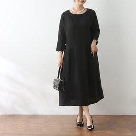 裾上げ無料♪オーダーサイズ可♪コットン Vネック ギャザー ロング