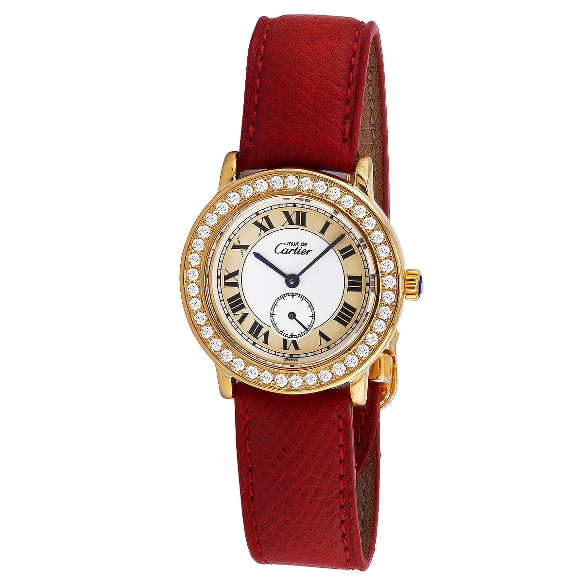 Cartier Must de Cartier Ronde Gold Diamond Women's Watch 32mm