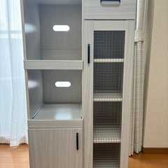 ほぼ新品】ナフコ＊ツーワンスタイル レンジ台（レンジラック）完成品