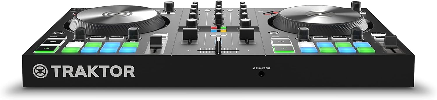 Native Instruments Traktor Kontrol S2 Mk3 DJ Controller, Black