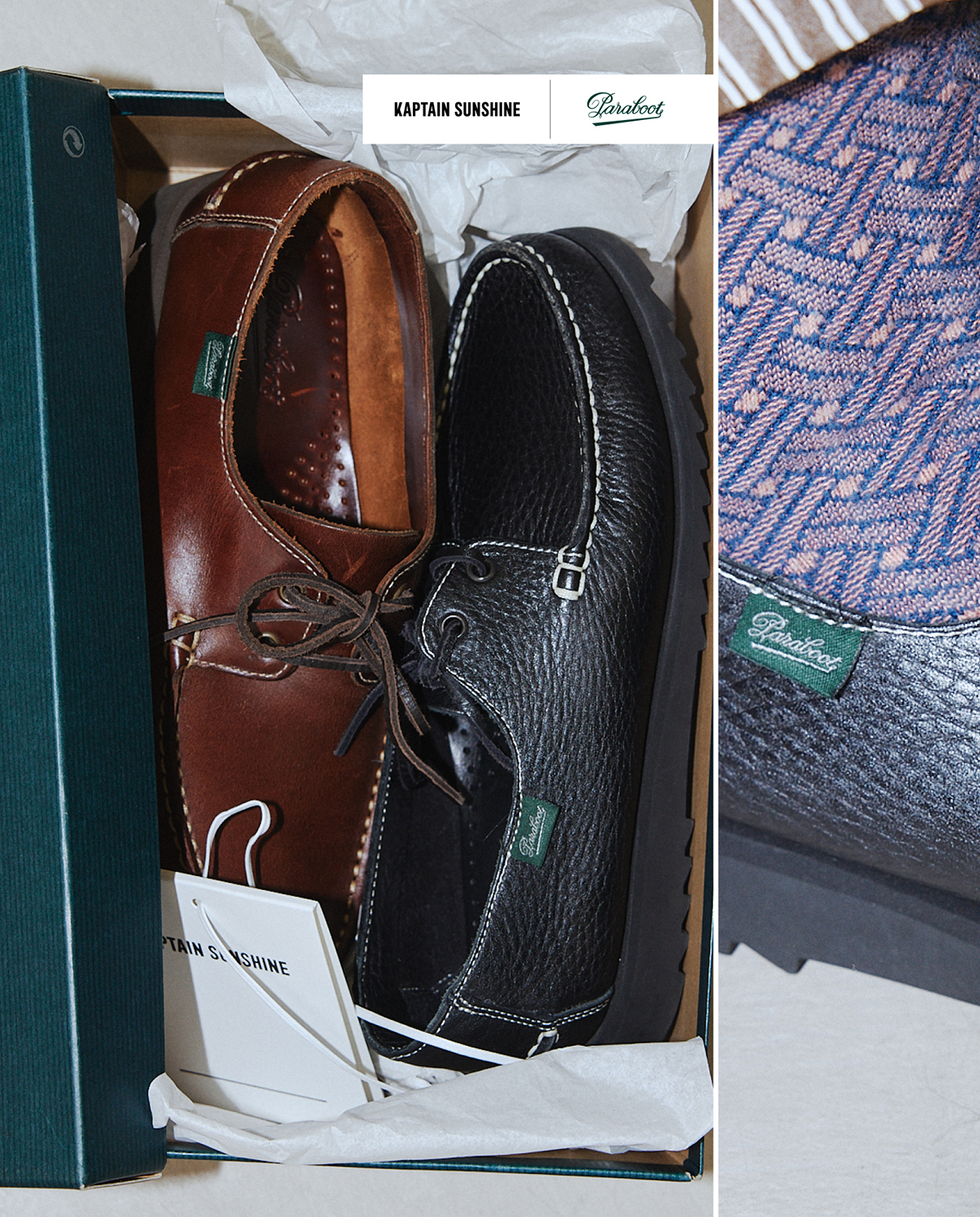 KAPTAIN SUNSHINE × Parabootのコラボレーションシューズが8月6日に
