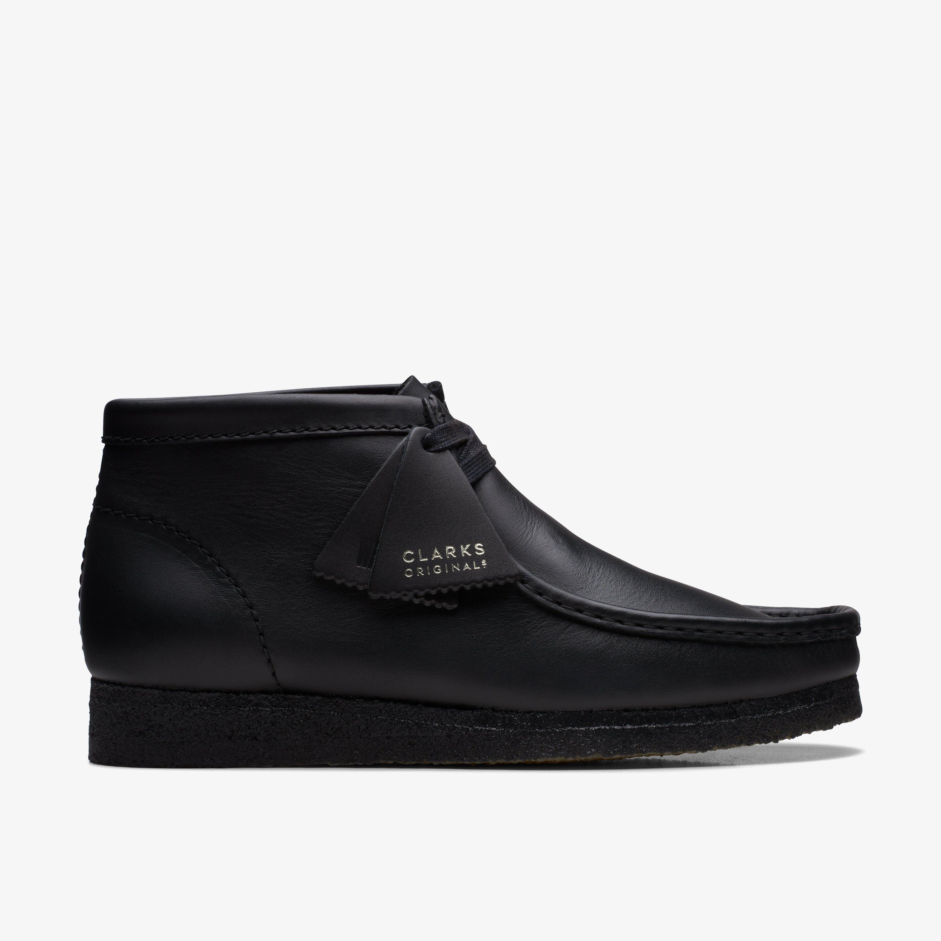 MENS Wallabee Boot Black Suede Boots | Clarks CA