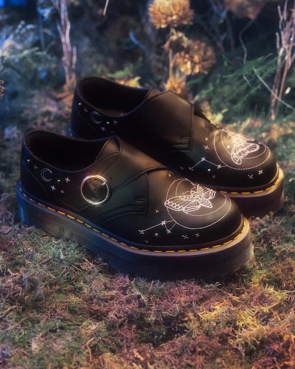 SCARPE PLATFORM CON CINTURINO MONK FALENA CELESTE di colore Nero