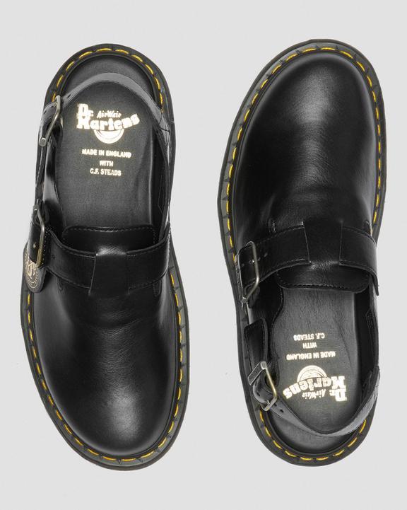 Jorge Made in England Leather Slingback Mules in Black | Dr. Martens