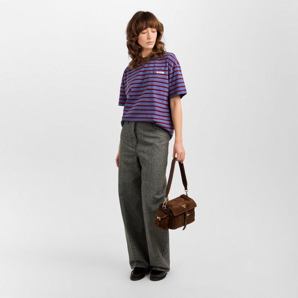 Prada Women's Stripe Oversized T-Shirt | Cruise Fashion