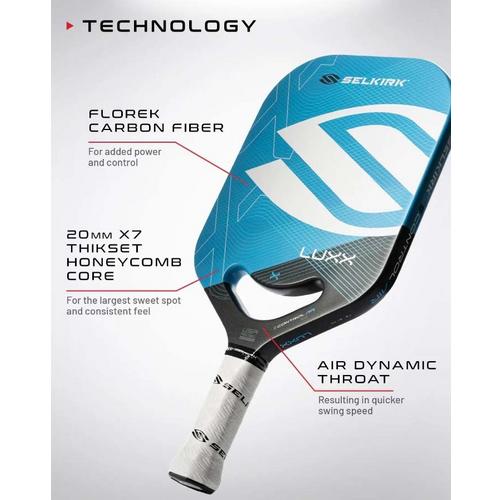 Selkirk LUXX Jack Sock Signature Control Air Invikta Elongated