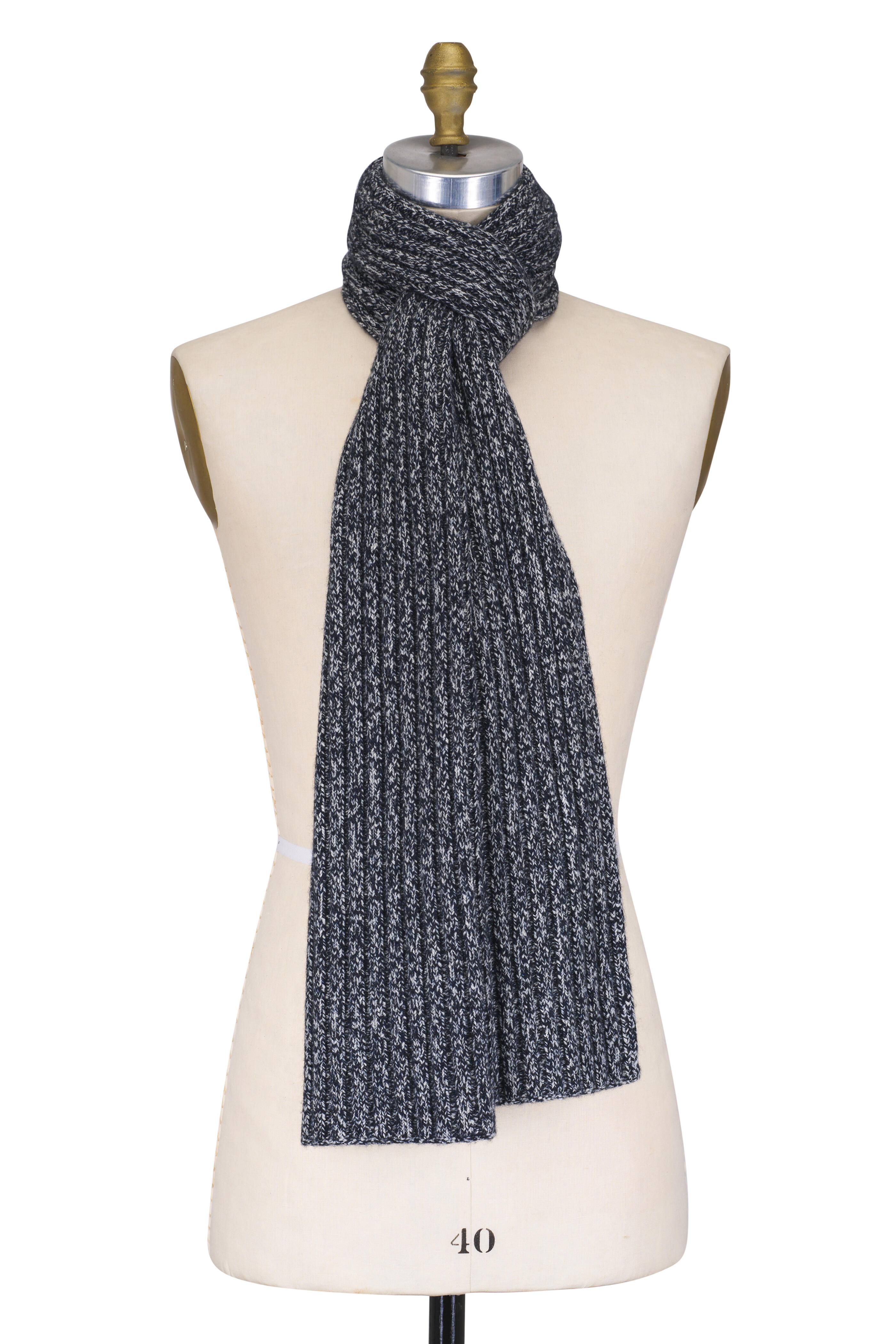 Loro Piana - Alagna Navy Blue Scarf | Mitchell Stores