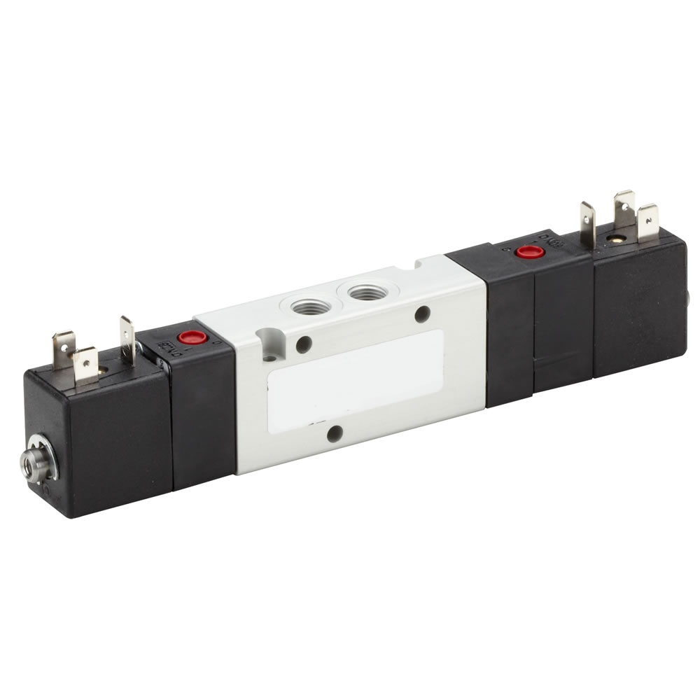 V60P611A-A313JA | V60 series inline solenoid valve, 1/8 NPT, 5/3