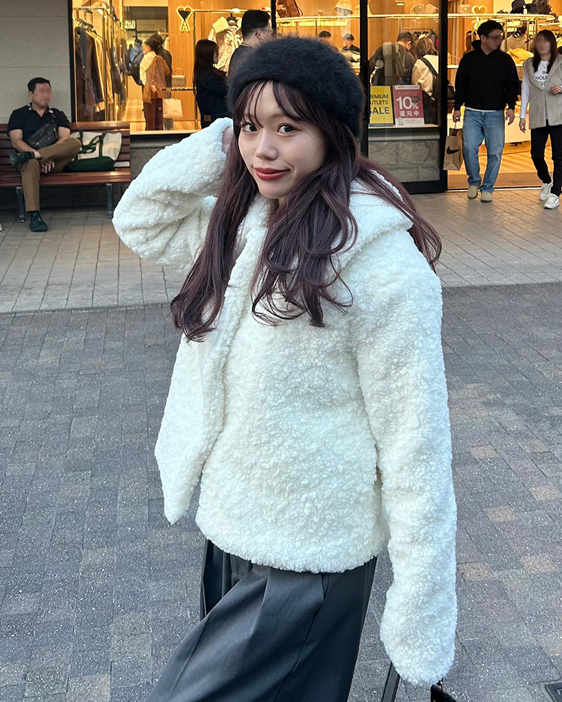 カラーボアジャケット | ファッション通販サイト NUGU