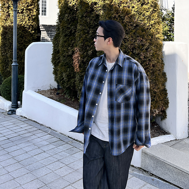 ユニセックス] デイリーバイカラーチェックシャツ | ファッション通販