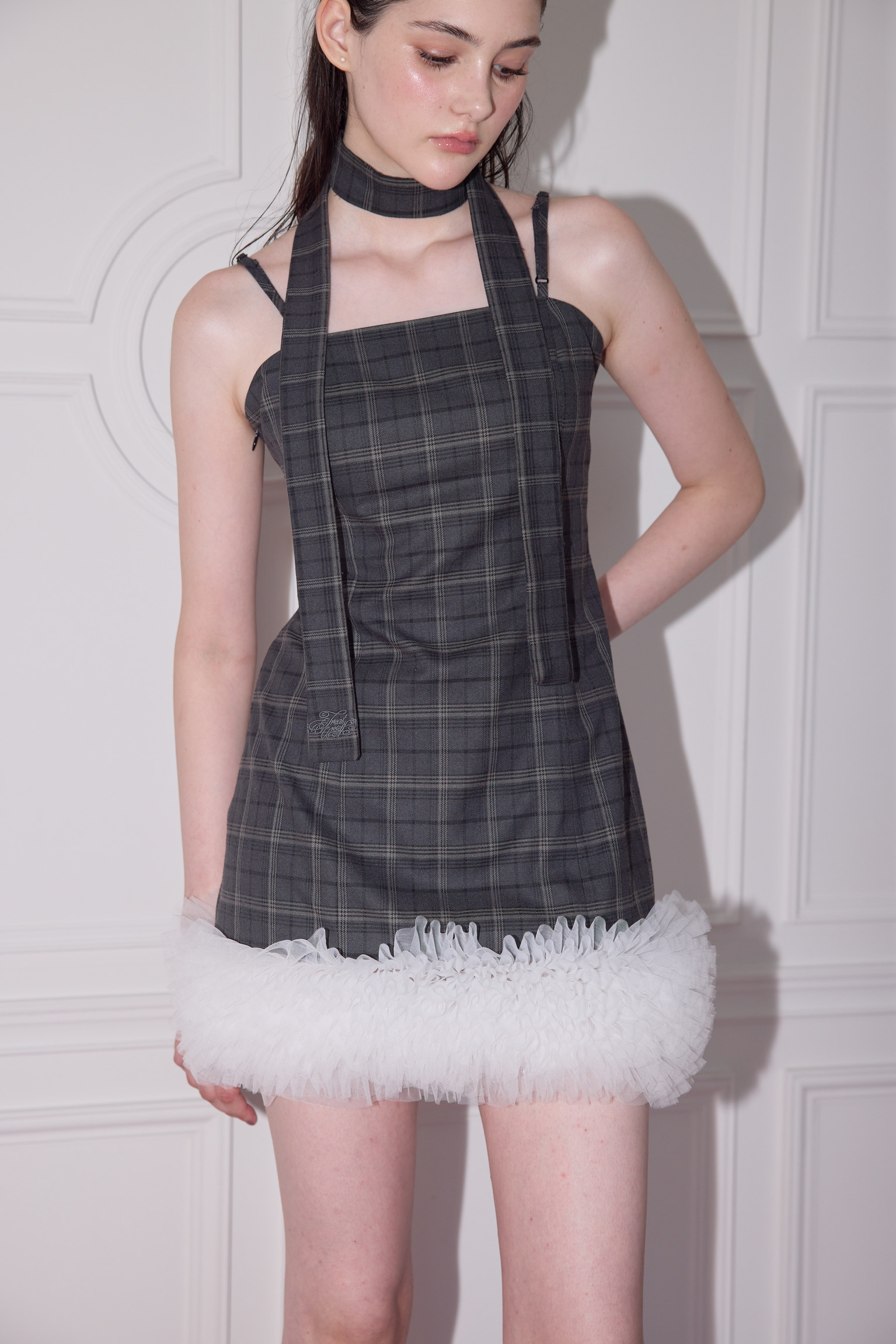 Tulle Bloom mini Dress | ファッション通販サイト NUGU
