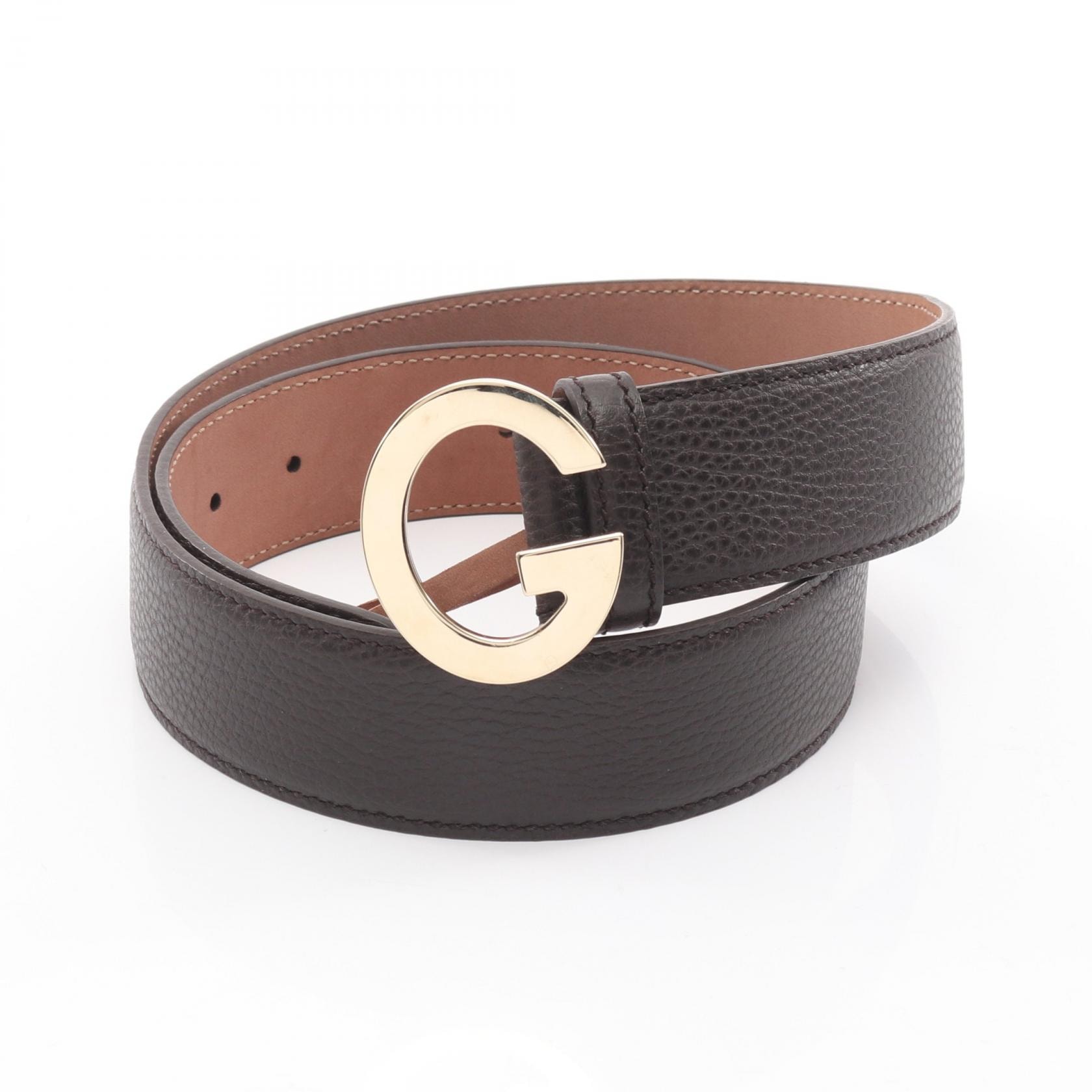 C (やや傷や汚れあり)】グッチ GUCCI Gバックル ベルト 衣料品 レザー