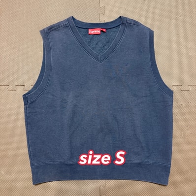Supreme Brushed Argyle Zip Up Vest 