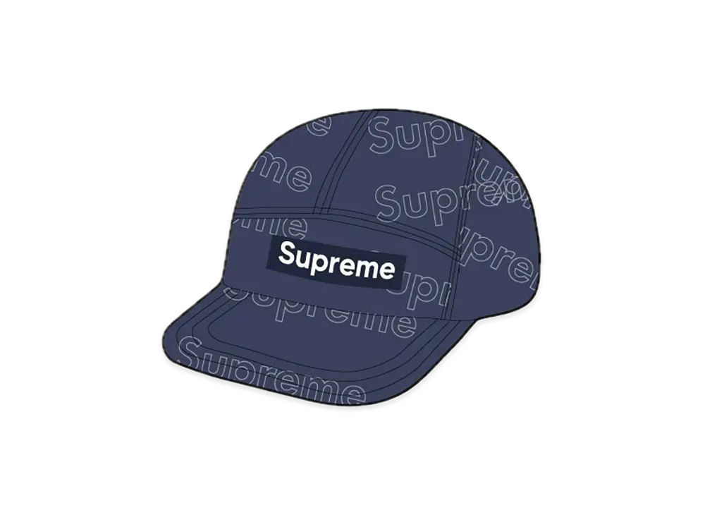 Supreme Lasered Denim Camp Cap 