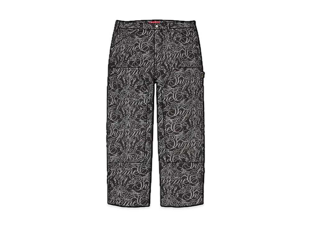 Supreme Script Jacquard Double Knee Denim Painter Pant 
