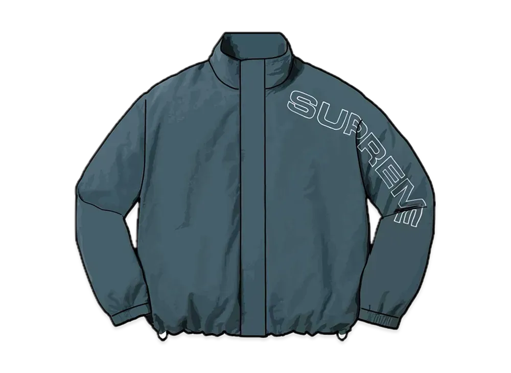 Supreme Spellout Embroidered Track Jacket 