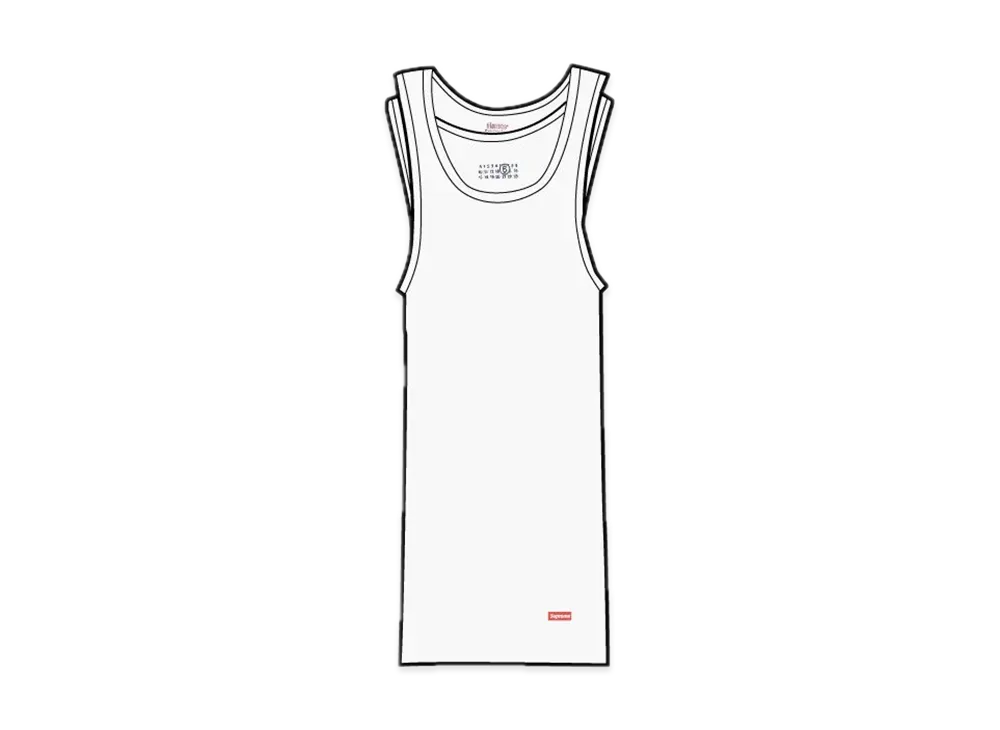 Supreme x MM6 Maison Margiela Hanes Tagless Tank Top (1 Pack