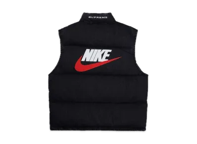 Supreme x Nike Denim Puffer Vest 