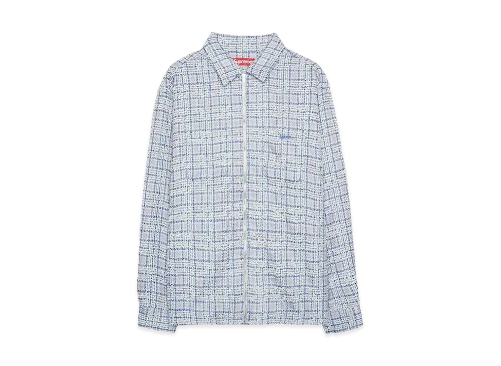 Supreme Boucle Zip Up Shirt 