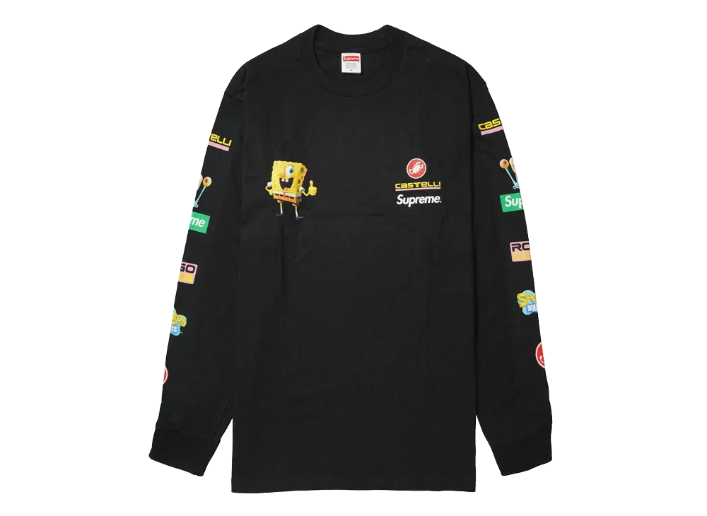 Supreme x SpongeBob Castelli Racing L/S Tee 