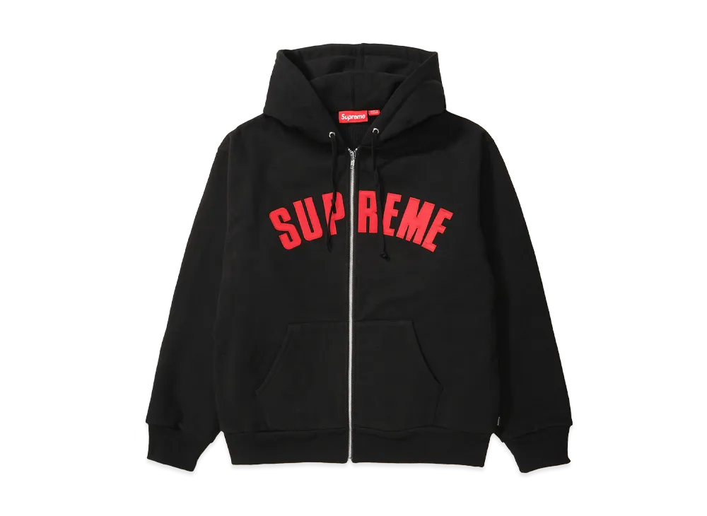 Supreme Arc Thermal Lined Zip Up Hooded Sweatshirt 