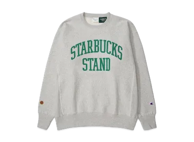 STARBUCKS x BEAMS x Champion Reverse Weave Crew Neck Sweatshirt
