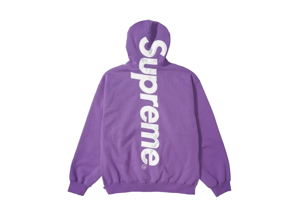 Supreme Satin Applique Hooded Sweatshirt (25FW) 